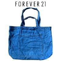 ราคา FOREVER21 สียีนส์ ใบใหญ่ สวย หิ้วได้ สะพายได้ (19079617545)