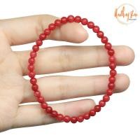 ราคา Aomthong กำไลหิน ทับทิม สีแดง Ruby ขนาด 4 มม. แต่งสี หินมงคล เป็นตัวแทนแห่งความรักบริสุทธิ์ หินสี กำไลหินนำโชค (7479498117)