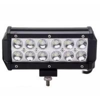 ราคา FS เเพ็ค 1ชิ้น LED LIGHT BAR ไฟสปอร์ตไลท์ ไฟหน้ารถ 36W 12V-24V รุ่น COMBO BEAM ทรงเหลี่ยม เเสงขาว (8016962801)