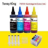 ราคา โทนี่คิง T0731 Epson ตลับหมึกเสริม T0731N สไตลัส CX7300 CX8300 CX3900 ตลับหมึก + ห (24959216171)