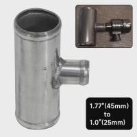 ราคา Pipe Hose 3 Way Connector Joiner Spout 25mm OD 1.77" 45mm OD Aluminium Bov T-Piece (45256891064)