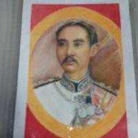 ราคา ภาพวาดสีชอล์กบนกระดาษA4ชนิดหยาบ รูปเหมือนรัชกาลที่ 5 (44117134061)