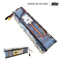 ราคา ilic แบตเตอรี่ลิเธียมฟอสเฟต LiFePO4 32650 4S 12V 20Ah ติดตั้ง BMS (23742903918)