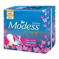 ราคา Modess โมเดส ผ้าอนามัย คอตตอนนี่ ไม่มีปีก แม็กซี่ 20 ชิ้น (8850007371236) (5928042828)
