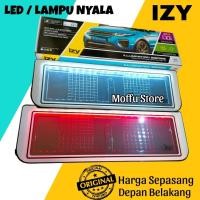 ราคา IZY LED ที่ยึดป้ายทะเบียนรถยนต์ Light Up ไฟอะคริลิค สีขาว กรอบป้ายทะเบียนรถยนต์ คอนเทนเนอร์ (26643593772)