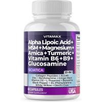 ราคา Sciatic Nerve Health port Sciatic Nerve Capsules พร้อมกรดโฟลิก Pea Glucosamine MB Complex Alpha Lipoic Acid 300mg – 60ct – Made in USA (55159458806)