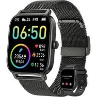 ราคา SAMSUNG สมาร์ทวอท์ชสําหรับผู้ชายผู้หญิงฟิตเนส: วิ่งให้รับสายดิจิตอลบุรุษนาฬิกากันน้ําSmartwatchสําหรับโทรศัพท์Android iPhone Samsungใช้งานร่วมกับPedometer Step Tracker Sleep SpO2 (57109180689)