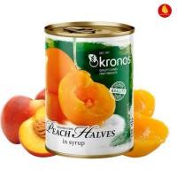 ราคา t Kronos peach halves in light syrup 820 กรัม ลูกพีชผ่าครึ่งในน้ำเชื่อม หวานน้อย (29724872368)
