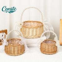 ราคา [รัฐ] วิลโลว์หวายสีเหลืองการจัดดอกไม้ตะกร้าขนาดเล็กแข็งแรงทอตะกร้าที่ทําด้วยมือ เวียร์ ตะกร้า (47559321270)