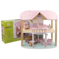 ราคา บ้านตุ๊กตาไม้DIY ของเล่น พร้อมเฟอร์นิเจอร์ ของเล่นบ้านไม้จำลอง ของเล่นบ้านตุ๊กตา Princess House บ้านตุ๊กตา (23876326593)