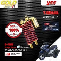 ราคา YSS โช๊คแก๊ส G-PLUS Gold Edition โฉมใหม่ล่าสุด ใช้อัพเกรดสำหรับ Yamaha Aerox155【 TC302-305T-02-853N 】 สปริงแดงกระบอกทอง (2295924499)