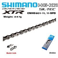 ราคา โซ่จักรยาน XTR/DURA-ACE, CN-HG901-11, 11-SPD, 116L, รุ่น Quick Link, หมอบ/MTB, มีกล่อง แถมฟรีข้อต่อปลดเร็ว (5923664775)