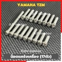 ราคา น็อตแคร้งเครื่องYAMAHA TZM (17ตัว) หัวล้าง สแตนเลส เบอร์10 น็อตแคร้งTZM น็อตเครื่องTZM น็อตแคร้งทีแซดเอ็ม (48906006779)