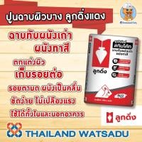 ราคา ปูนฉาบผิวบาง (สกิมโค้ท) ลูกดิ่งแดง 20 กก. (สีขาว) ฉาบรอบเดียวปิดรอย 100% (7477978174)