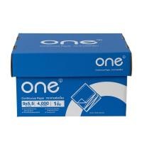ราคา ONE กระดาษต่อเนื่อง ไม่มีเส้น ขนาด 9x5.5 นิ้ว 1 ชั้น (18981708935)