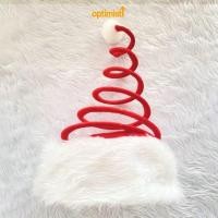 ราคา ออปติม หมวกซานต้าครอสพร้อมการตกแต่งหมวกตลกฤดูใบไม้ผลิคริสต์มาสสร้างสรรค์พร้อมโคมไฟหมวกของขวัญอีฟสําหรับผู้ใหญ่และเด็ก (52301107996)