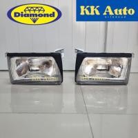 ราคา ตราเพชร ไฟหน้าอีซูซุ Isuzu TFR ปี1995-1996 ไฟหน้ามังกรทอง ไฟหน้าทีเอฟอาร์ โคมไฟหน้า เสื้อไฟหน้า TFR (41662603439)