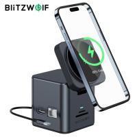 ราคา Blitzwolf BW-TH17 9 in 1 Type-C Docking Station แม่เหล็ก 15W Wireless Charger Stand USB-C HUB พร้อม USB3.0*3 HD 4K@30Hz Gigabit RJ45 SD/TF Card Slot PD 100W (29919819604)