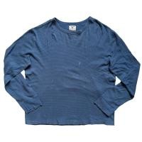 ราคา [พร้อมส่ง] J.CREW เสื้อยืดคอกลมแขนยาว สีน้ำเงิน อก 52” (22812388405)