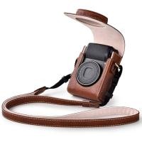 ราคา เคสกล้องสําหรับ Sony RX100 Series - เคสหนังย้อนยุคสําหรับ Sony ZV1F/ZV1/Panasonic LX9 LX10 LX15 - กระเป๋ากล้อง Sony พร้อมสายคล้อง (46554054481)