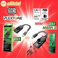 ราคา ✅ USB Sound PLEXTONE GS3 Mark II USB External Gaming Sound Card Virtual 7.1 Channel Surround Sound Adapter #CC (23068232785)