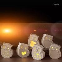 ราคา โคมไฟนกฮูกปูนปลาสเตอร์ DIY,ระบายสีปูนปลาสเตอร์ (46308534886)