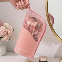 ราคา กระเป๋าคสอ makeup bag Cross-Border ins สไตล์ดินสอเขียนคิ้วลิปสติกกระเป๋าเก็บแปรงแต่งหน้าผ้ากอซมูลค่าสูงเดินทางแบบพกพาขนาดใหญ่-Capa (49760262362)