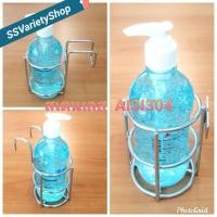 ราคา โครงแขวนขวดเจลแอลกอฮอล์ โครงใส่ขวดสบู่ โครงใส่ขวด GPO สเตนเลสแท้ AISI304 Alcohol Gel Bottle Hanger (5235492740)