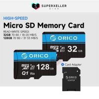 ราคา ORICO การ์ดหน่วยความจํา MicroSD พร้อมอะแดปเตอร์ A1 / A2 32GB การ์ด MicroSD 128GB การ์ด MicroSD การ์ด SD (46910519950)