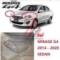 ราคา ไฟหน้าฝาครอบเลนส์สําหรับ MITSUBISHI MIRAGE Attrage 2014-2020 sedan G4 ฝาครอบไฟหน้ารถ Auto Shell ไฟหน้า (56403705756)