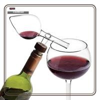ราคา ใหม่แก้ว Aerator รูปพีชสีแดงขวด Pourer Qui ขวดเหล้า Spout Professional Sobering อุปกรณ์ Dispenser hot (46761151534)