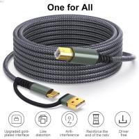 ราคา FU 480Mbps Data Cord USB C Male to USB B Male Printer Cable for Scanners Black (42379462691)
