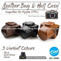 ราคา กระเป๋าหนัง Fujifilm X-T100 Half Case XT100 กระเป๋ากล้องหนัง Fuji T100 (44355829954)