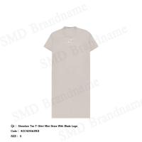 ราคา Alexander Wang ชุดเดรสผู้หญิง รุ่น Shrunken Tee T-Shirt Mini Dress With Blade Logo Code: 4CC4246283 (51804369817)