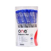 ราคา ปากกาลูกลื่น 0.7มม. น้ำเงิน (แพ็ค50ด้าม) ONE KP-B50 (28708622711)