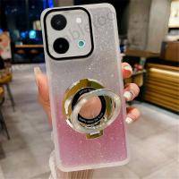 ราคา ปลอกสําหรับ Vivo Y28s Y18 Y38 Y58 Y03 Y100 Y 28s Y 18 Y 38 Y 03 VivoY28s VivoY18 ผู้ถือแหวนวงเล็บเคสโทรศัพท์ฟอยล์ Bling Glitter อะคริลิคใสกันกระแทกปกหลัง (26051030370)