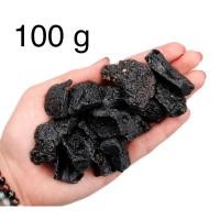 ราคา 100 g Natural BLACK Tebaitian TEKTITE lot 2-5 cm size AAA Quality Natural Black Tektite for healing and Meditation (26210518239)