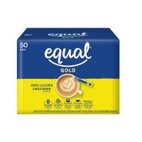 ราคา Equal Gold อิควล โกลด์ วัตถุให้ความหวานแทนน้ำตาล 0 แคอลรี 50 ซอง (10975666728)
