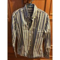 ราคา Superdry shirt สีฟ้าลายทาง ไซส์ m มือสองสภาพดี แท้ 100% (1504497901)