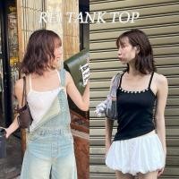 ราคา REI TANK TOP- เสื้อกล้ามดีเทลปลายเฉียง แต่งกระดุมเปลือกหอย (nita.bkk) (50156312198)