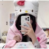 ราคา [BB002] หมอนผ้าห่ม ลายKT ผ้าคลุม ผ้าคลุม สาวออฟฟิศ อุปกรณ์ออฟฟิศน่ารักๆ (29989565293)