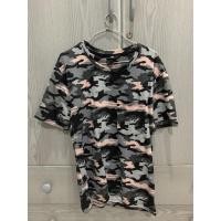 ราคา สินค้ามือสอง พร้อมส่ง เสื้อยืดคอกลม ลายแนวมัดย้อม ลายทหาร (10570913606)