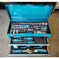 ราคา TOTAL ชุดเครื่องมือช่าง 97 ชิ้น รุ่น THPTCS70971 พร้อมกล่องเก็บเครื่องมือ 97 pcs Tool Chest Set (21605889365)