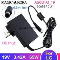 ราคา สําหรับ LG ADS-65FAI-19 19065EPCU-1 อะแดปเตอร์ชาร์จ 19V 3.42A แหล่งจ่ายไฟ AC 65W 6.5x4.4 มม.สําหรับ LG TV Monitor จอแสดงผล 29LN4607 M2780D-PZ 34U67-P 28LB4500 26-ZH490 (40451074361)
