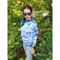 ราคา เสื้อยืด เสื้อแขนยาว มัดย้อมคราม ลายสไปเดอร์ (7648843631)