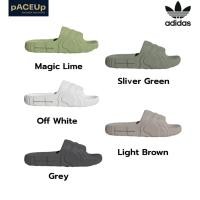 ราคา (ของแท้พร้อมส่ง) adidas รองเท้าแตะ ADILETTE 22 สี Magic Lime / Off White / Sliver Green /Light Brown ดีไซน์ล้ำ ใส่สบาย (24547716056)