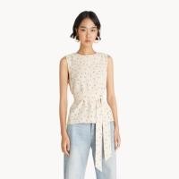ราคา ส่งต่อ ใหม่เสื้อ Sleeveless Tie Waist Blouse จาก Pomelo (5829495028)