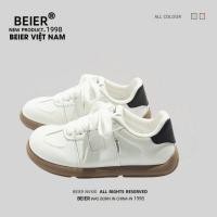ราคา BEIER AUD 100% Beier รองเท้าผ้าใบลําลองผู้หญิงเดี่ยว beier 1906 สีขาว (28241567292)