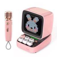 ราคา Small computer pixel karaoke bluetooth speaker wireless subwoofer microphone retro mini portable microphone (55202909016)