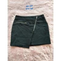 ราคา กระโปรงสั้นแต่งซิปกระเป๋าและซิปหน้าH&M (54756153878)